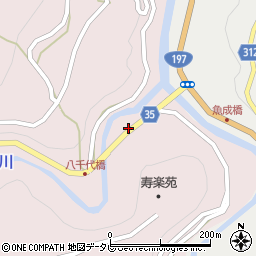 愛媛県西予市城川町魚成7065-2周辺の地図