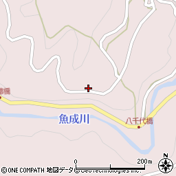 愛媛県西予市城川町魚成7251周辺の地図