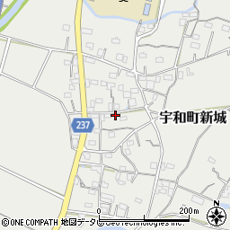 愛媛県西予市宇和町新城1055周辺の地図