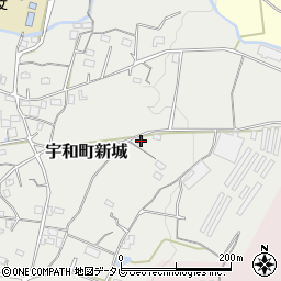 愛媛県西予市宇和町新城1254周辺の地図