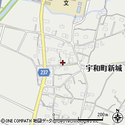 愛媛県西予市宇和町新城1035-2周辺の地図