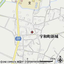 愛媛県西予市宇和町新城1043周辺の地図