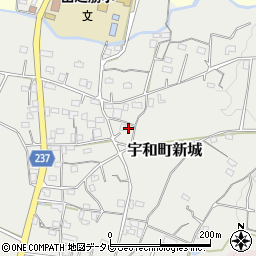 愛媛県西予市宇和町新城1046周辺の地図