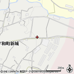 愛媛県西予市宇和町新城1223周辺の地図