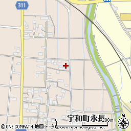 愛媛県西予市宇和町永長周辺の地図