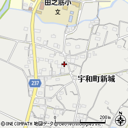 愛媛県西予市宇和町新城1042周辺の地図