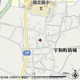 愛媛県西予市宇和町新城1034周辺の地図