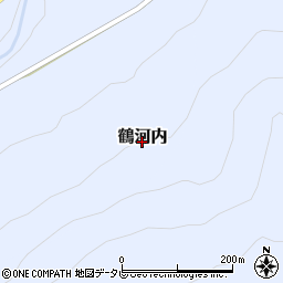 大分県日田市鶴河内周辺の地図