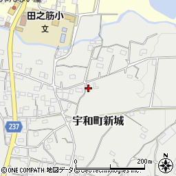 愛媛県西予市宇和町新城1125周辺の地図