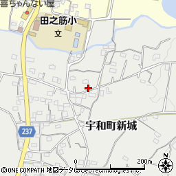 愛媛県西予市宇和町新城1013周辺の地図