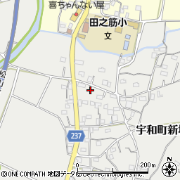 愛媛県西予市宇和町新城1025-1周辺の地図