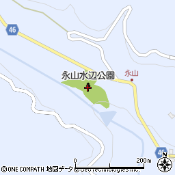 吉野ヶ里町永山水辺公園周辺の地図