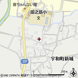 愛媛県西予市宇和町新城953周辺の地図