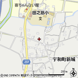 愛媛県西予市宇和町新城951周辺の地図