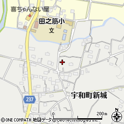 愛媛県西予市宇和町新城1008周辺の地図