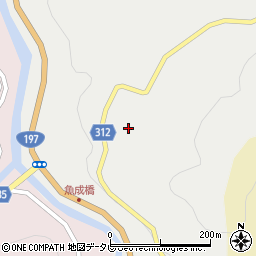 愛媛県西予市城川町嘉喜尾4753周辺の地図