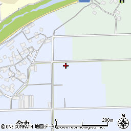 福岡県朝倉市金丸周辺の地図