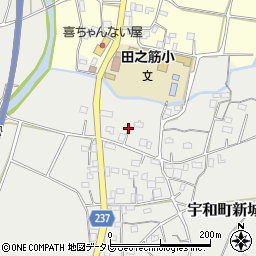 愛媛県西予市宇和町新城950周辺の地図