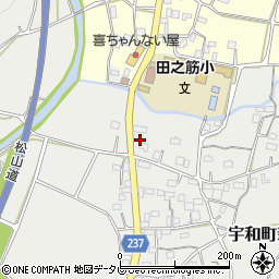 愛媛県西予市宇和町新城945周辺の地図