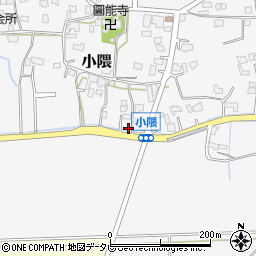 福岡県朝倉市小隈841周辺の地図