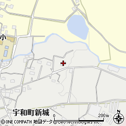 愛媛県西予市宇和町新城1177周辺の地図