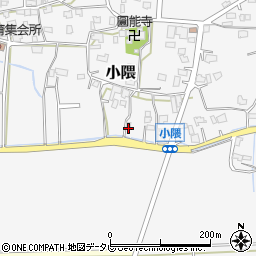 福岡県朝倉市小隈848周辺の地図