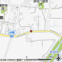 福岡県朝倉市小隈705周辺の地図