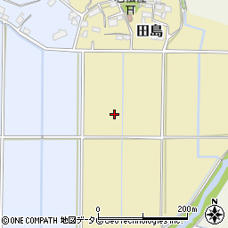 福岡県朝倉市田島周辺の地図