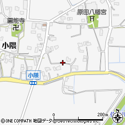 福岡県朝倉市小隈521周辺の地図