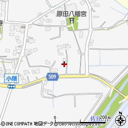 福岡県朝倉市小隈543周辺の地図