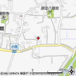 福岡県朝倉市小隈540周辺の地図