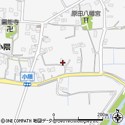 福岡県朝倉市小隈521-1周辺の地図