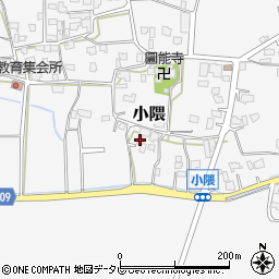 福岡県朝倉市小隈476周辺の地図