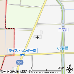 筑前あさくら福田地区ライスセンター周辺の地図