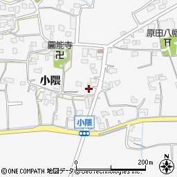 福岡県朝倉市小隈489周辺の地図