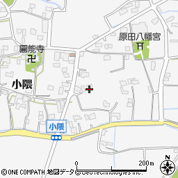 福岡県朝倉市小隈519周辺の地図