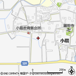 福岡県朝倉市小隈898周辺の地図