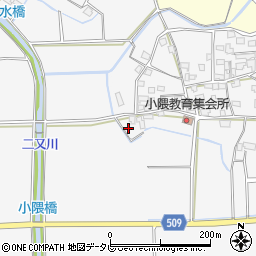 福岡県朝倉市小隈911周辺の地図