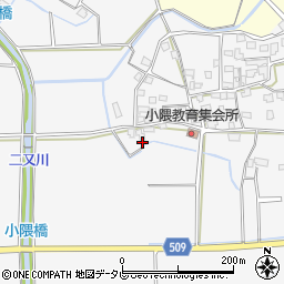 福岡県朝倉市小隈397周辺の地図