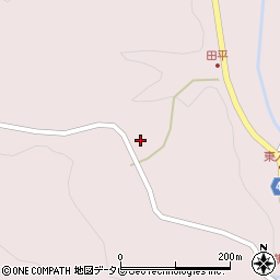 大分県中津市山国町中摩4349周辺の地図