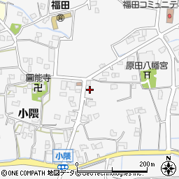 福岡県朝倉市小隈504周辺の地図