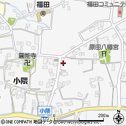 福岡県朝倉市小隈503周辺の地図