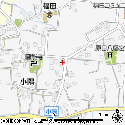福岡県朝倉市小隈501-2周辺の地図