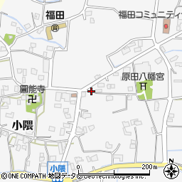 福岡県朝倉市小隈255周辺の地図