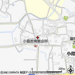 福岡県朝倉市小隈418周辺の地図