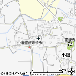 福岡県朝倉市小隈423周辺の地図