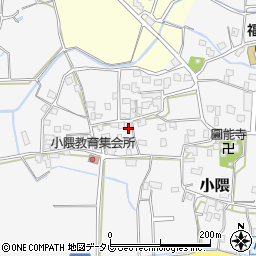 福岡県朝倉市小隈424周辺の地図