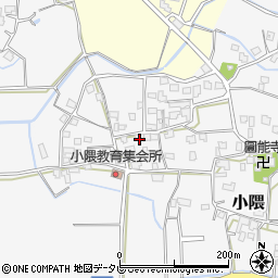 福岡県朝倉市小隈420周辺の地図