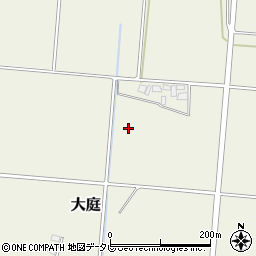 福岡県朝倉市大庭周辺の地図