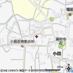 福岡県朝倉市小隈457周辺の地図